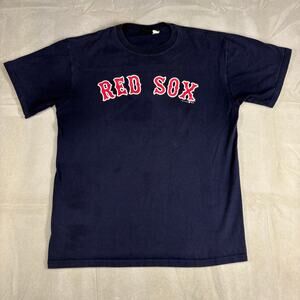 Vintage Gear For Sports Boston Red Sox Navy Blue T-Shirt Mens Sz L Preowned